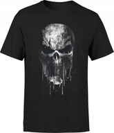 Koszulka męska z czaszką Punisher gotycka czaszka heavy metal T-shirt męski