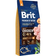 BRIT PREMIUM BY NATURE Adult M - suché krmivo s kuracím mäsom pre psov