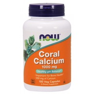 NOW FOODS Wapno Koralowe (Coral Calcium) - Wapno z Koralowca 1000 mg (100 k