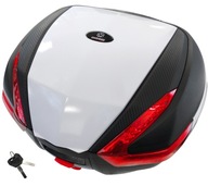 Motocyklový kufor MORETTI 35L MR-888 BIELY Junak