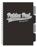 Kolotoč Pukka Pad B5 Project Book Black & Grey čierny