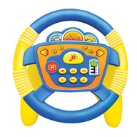Hračka s okrúhlym volantom Interaktívna hračka na predstieranie riadenia Žltá modrá