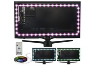 TAŚMA LED RGB USB Z PILOTEM 3M PODŚWIETLENIE TV REGULACJA JASNOŚC KOLORY 3m