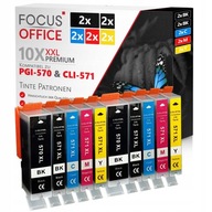 Atrament Focus Office PGI570-CLI571-10x-OP pre Canon čierna (black), červená (magenta), modrá (cyan), sada, žltá (yellow)