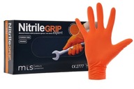 Rukavice pracovné GRIP nitrilové ochranné oranžové Orange XL
