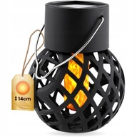 LAMPA SOLARNA POCHODNIA PŁOMIEŃ OGIEŃ LAMPKA LED WISZĄCA LAMPION