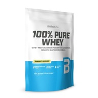 BioTech USA 100% Pure Whey 454 g Białko Serwatkowe WPC + WPI Bananowy