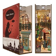 Drevený domček Book Nook Sherlock Holmes Londýn Kniha Krimi Záhada