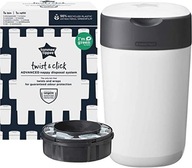 Kosz na pieluchy Tommee Tippee Twist & Click biały