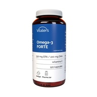 Omega 3 FORTE 1000 mg 330 EPA 220 DHA Witamina E Zdrowe Serce Mózg 120 kaps