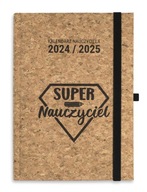 Kalendarz nauczyciela A5 2024/2025 SUPERNAUCZYCIEL Korek na PREZENT gumka