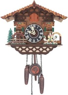 Nástenné hodiny vo vintage štýle Ručne vyrábané drevené hodiny s