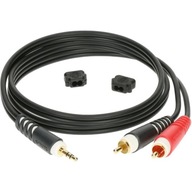 Klotz AY70100 kabel 2 x chinch - 1 x jack stereo