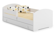 Detská posteľ LUK 180x80 biela + matrac