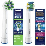 2 ORIGINÁLNE NÁHRADNÉ HLAVICE ORAL-B CROSS ACTION + FLOSS ACTION DO KEFKY