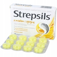 Strepsils z miodem i cytryną 24 past. ból gardła