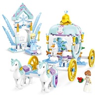 Hračky Frozen Carriage Block Toys 378 KS