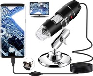 Mikroskop, digitálny, usb, zväčšenie 40X-1000X, 8 Led, Kamera pre Windows.