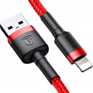BASEUS MOCNY KABEL USB DO LIGHTNING IPHONE IPAD PRZEWÓD OPLOT 1.5A 2M