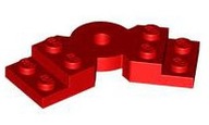 LEGO RED Plate 2x6x2/3 Láb 79846 piros ==>x10