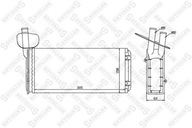 Stellox 10-35020-SX Výmenník tepla, vykurovanie interiéru