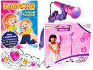 Karaoke dla Dzieci MP4, MIKROFON, statyw, diadem