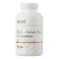 OstroVit CLA + Zelený čaj + L-karnitín 90 kap REDUKCIA Green Tea