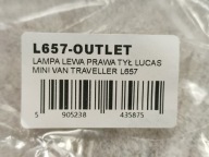 light left + right rear part LUCAS - AUSTIN MINI VAN TRAVELLER / L657