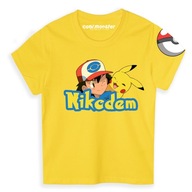 Pokémon Pikachu Detské tričko s menom
