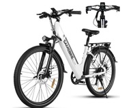 Dámsky/pánsky elektrický bicykel Samebike 500W 15AH 27,5" 80km biely