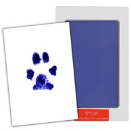 ATRAMENT FARBA ODTLAČOK LABKY PSA MAČACIEHO MILÁČIKA OBLOHA L