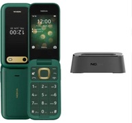 Telefon komórkowy NOKIA 2660 Flip 4G Zielony + stacja ładująca
