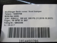 nárazník BMW 5 G30 kamera RADAR PDC 6xPDC