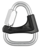 Petzl Delta oceľová karabína 8mm s poistkou