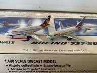 Model Boeing 737-200 British DVA KUSY 1:400 HIT