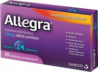 ALLEGRA 120 mg lek alergia uczulenie 10 tabletek