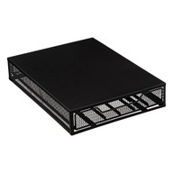 KÁVÉKAPSZULA TÁROLÓ DOBOZ FEKETE FÉM MAYAJ 60 DB-OS 26x34,8x6,5 CM