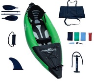 JEDNOOSOBOWY KAJAK POMPOWANY TURYSTYCZNY Z PODŁOGĄ DROPSTICH ZESTAW JEDYNKA
