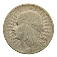 5 złotych 1932 r. - Głowa Kobiety - Stan 3+