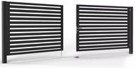 Dvoukřídlá vjezdová brána INCOGNITO BR1122 Pozink + RAL 148x400cm