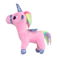 MASKOTKA PLUSZAK UNICORN JEDNOROŻEC JASNY RÓŻ 27cm