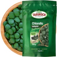 Chlorella Algi Chlorofil 1000 Tabletek Po 250mg Oczyszczanie 250g TARGROCH