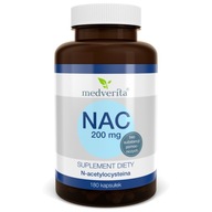 Medverita NAC 200 mg N-acetyl L-cysteín 180 kaps
