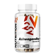 NUTRITION22 ASHWAGANDHA EXTRACT 9% 90kaps. KONCENTRÁCIA PAMÄŤ NÁLADA