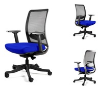 Krzesło Biurowe ANGGUN M Niebieskie Unique Ergonomiczne Obrotowe Siatka