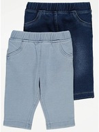 GEORGE 2 PAK Legginsy / spodnie Denim 3-6 m /68