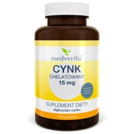 CYNK CHELATOWANY 15 mg Diglicynian - 180 kapsułek