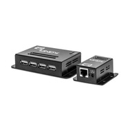 Transmiter sieciowy Lindy 50m 4 Port USB 2.0 Cat.5