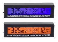 Termometr Samochodowy Zegarek Woltomierz 3W1