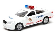 Samochód policja radiowóz światło dźwięk sedan